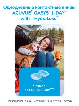 Контактные линзы 1Day Acuvue Oasys Hydraluxe (30 pk)