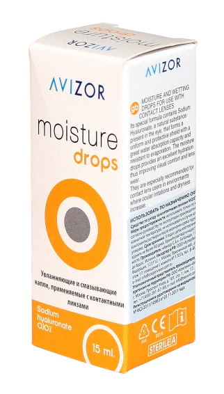 Аксессуары для линз Капли Avizor Moisture Drops 15ml
