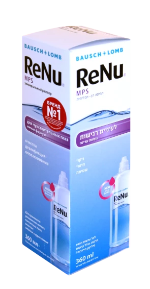 Аксессуары для линз Раствор ReNu MPS 360 мл
