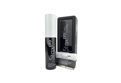 Аксессуары для очков Набор по уходу за очками в пласт футл ЧЕРН(спрей 30ml+отв+2салф) Stax Pro