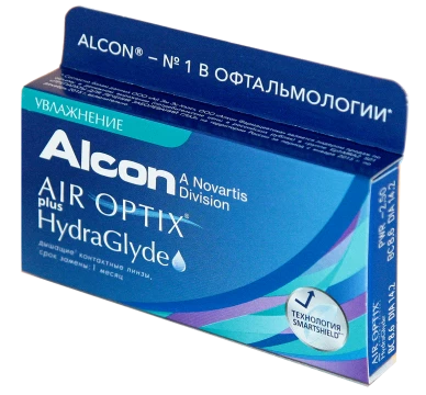 Контактные линзы AIR OPTIX plus HydraGlyde (3pk)