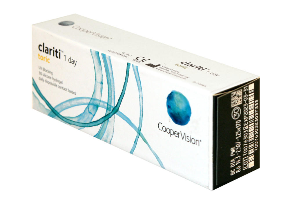 Линзы Clariti 1 Day. Clarity 1 Day Toric 30 линз. COOPERVISION Clariti 1-Day Toric (30 линз). COOPERVISION Clariti 1 Day Toric.