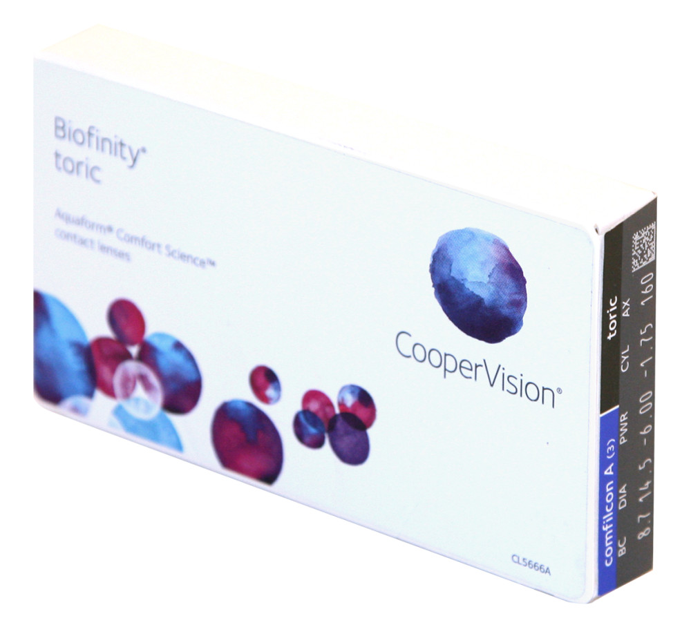 Контактные линзы BIOFINITY TORIC (3 pk) в Новоуральске купить по цене 2 465  рублей. Характеристики, фото и описание - «Очки для Вас»