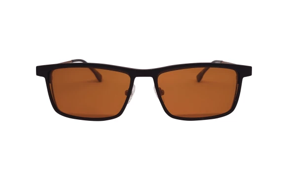 Оправы Neolook N-2133T C717 (клип- 2 шт серый+желтый) Titanium
