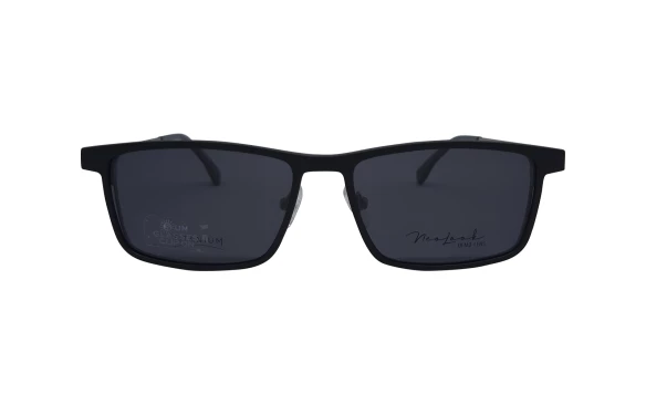 Оправы Neolook N-2133T C596 (клип- 2 шт серый+желтый) Titanium