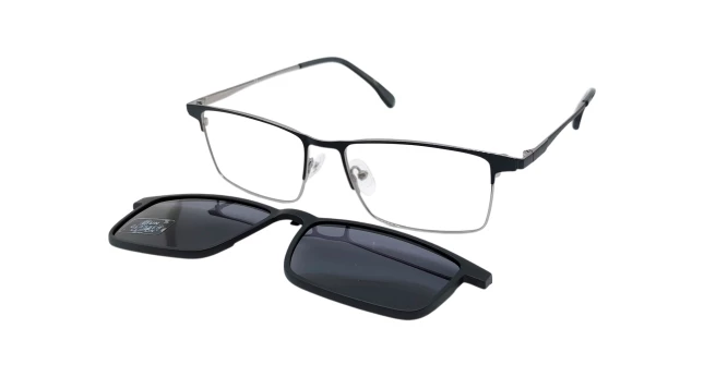 Оправы Neolook N-2133T C596 (клип- 2 шт серый+желтый) Titanium