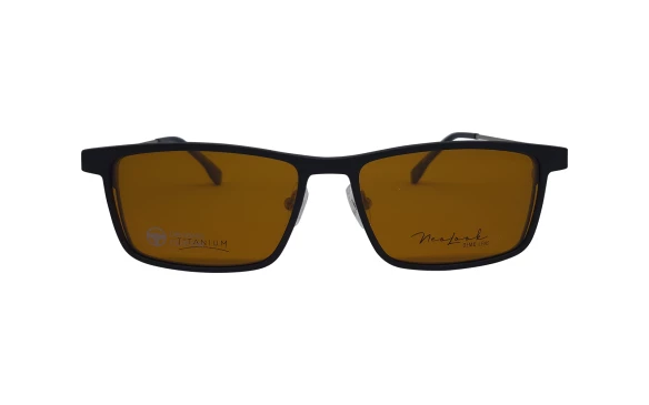 Оправы Neolook N-2133T C122 (клип- 2 шт серый+желтый) Titanium