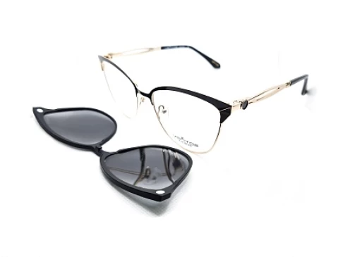 Оправы Ventoe VCL 4210 C01 (клип- 2 шт серый+желтый)