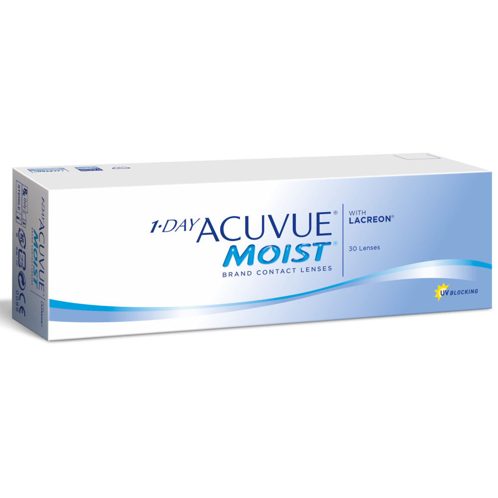 Контактные линзы 1Day Acuvue Moist (30 pk) в Владикавказе купить по цене 1  990 рублей. Характеристики, фото и описание - «Очки для Вас»