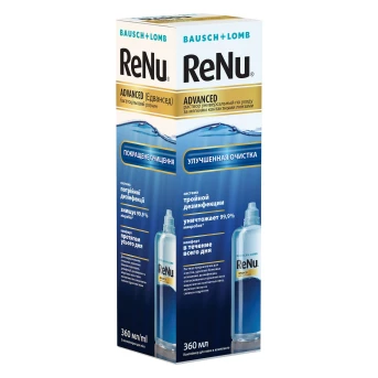 Аксессуары для линз Раствор ReNu Advanced 360 мл