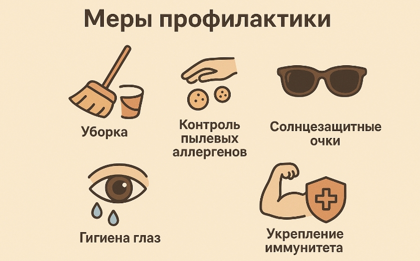 меры профилактики аллергического конъюнктивита